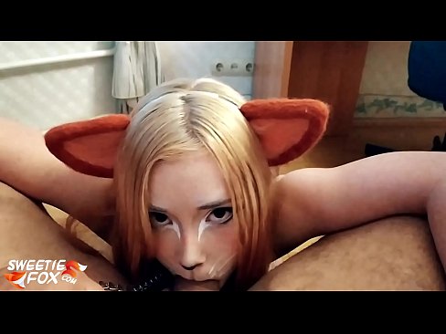 ❤️ Kitsune s'empassa la polla i es corre a la boca Vídeo porno a nosaltres ☑